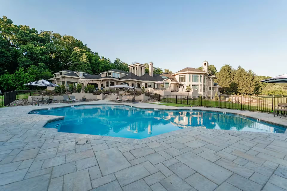 The house and pool in Sinking Spring, PA